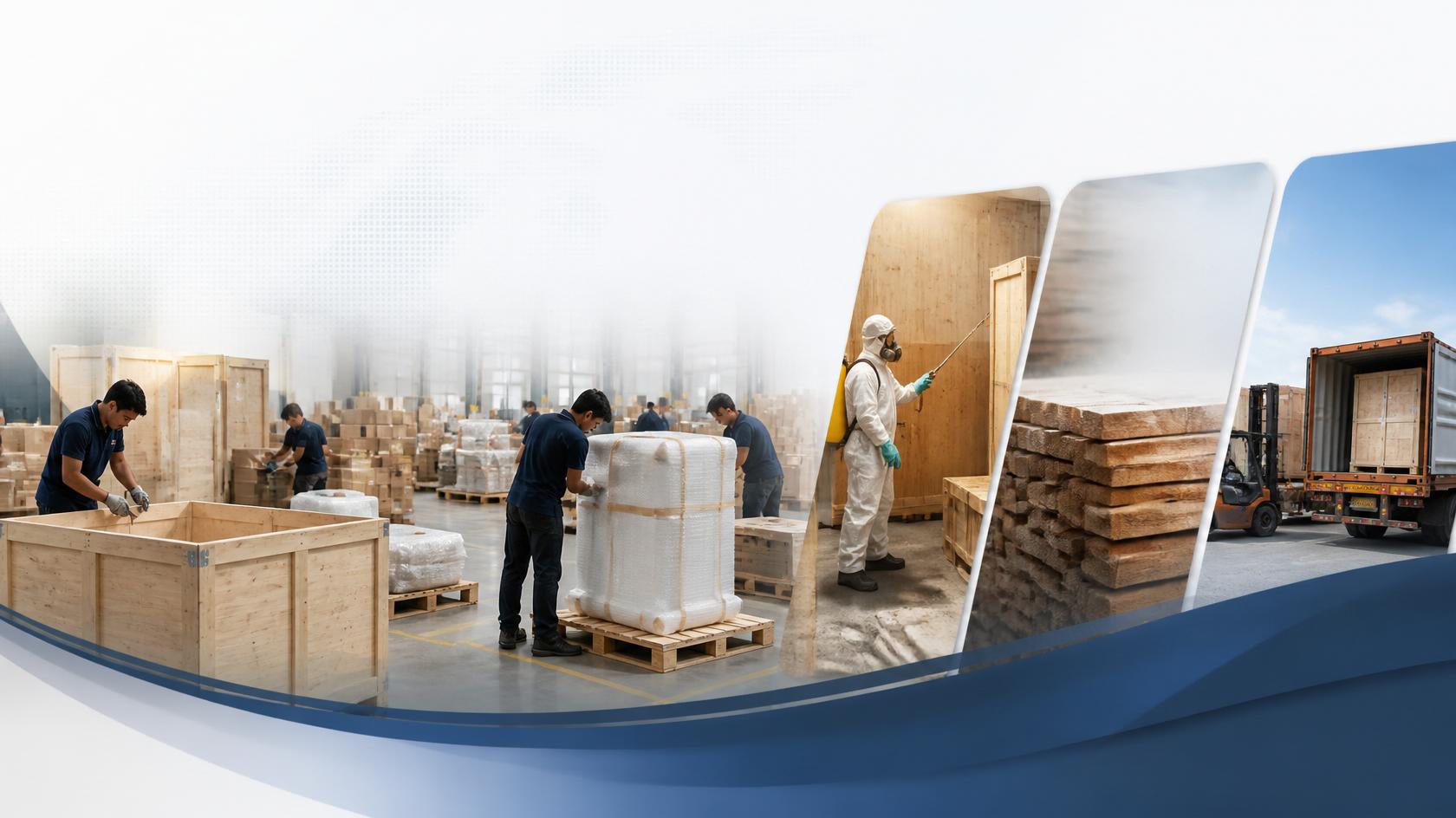 Export crating and pallet packing